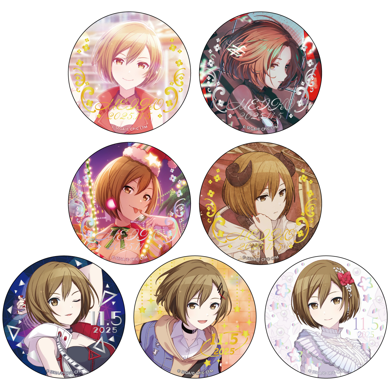 プロセカ MEIKO 缶バ アクスタ 色紙 4点セット ル 年末のプロモーション プロセカ MEIKO 缶バ アクスタ 色紙 4