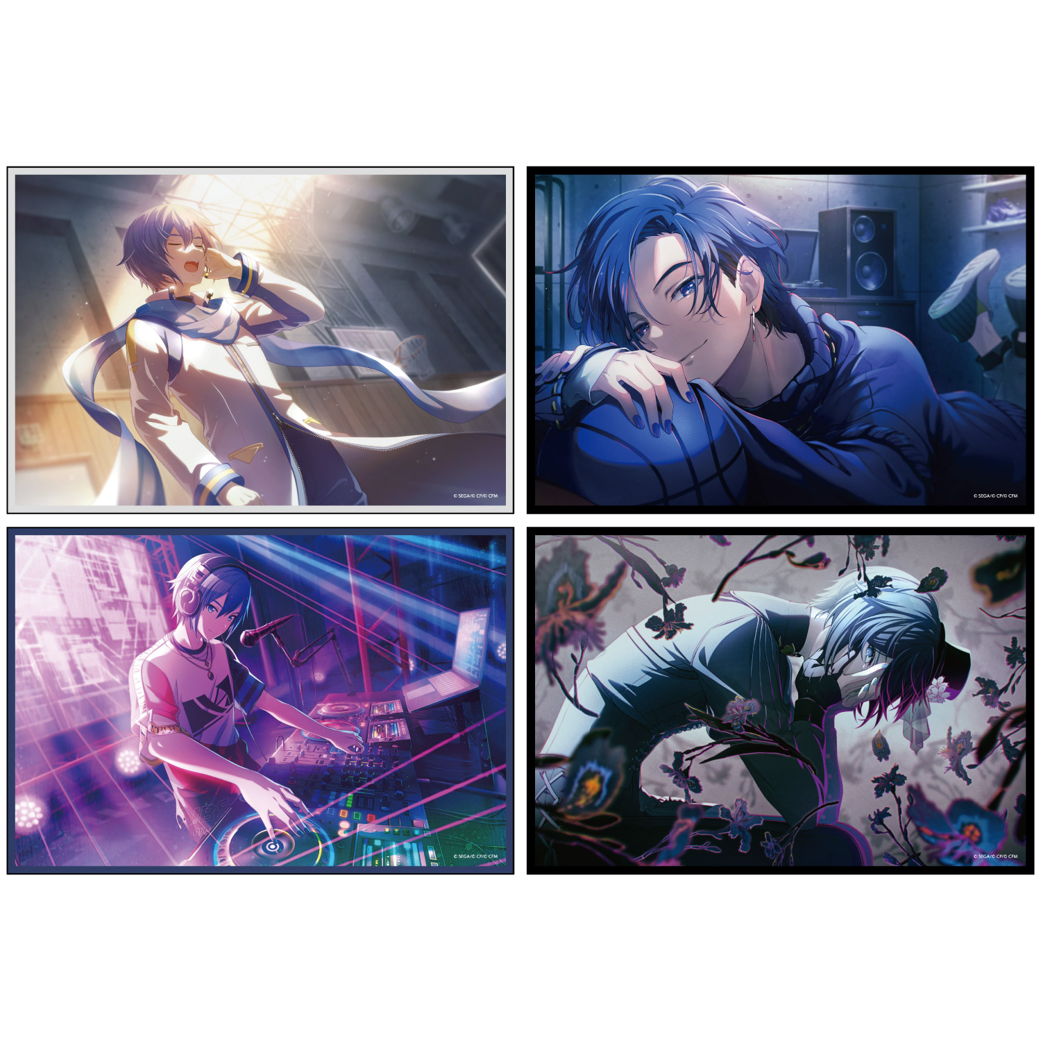 プロセカ　KAITO　セット　色紙　ノーブル　缶バッジ　アクスタ 予約商品】グリッター缶バッジコレクション vol.8 A BOX 特典