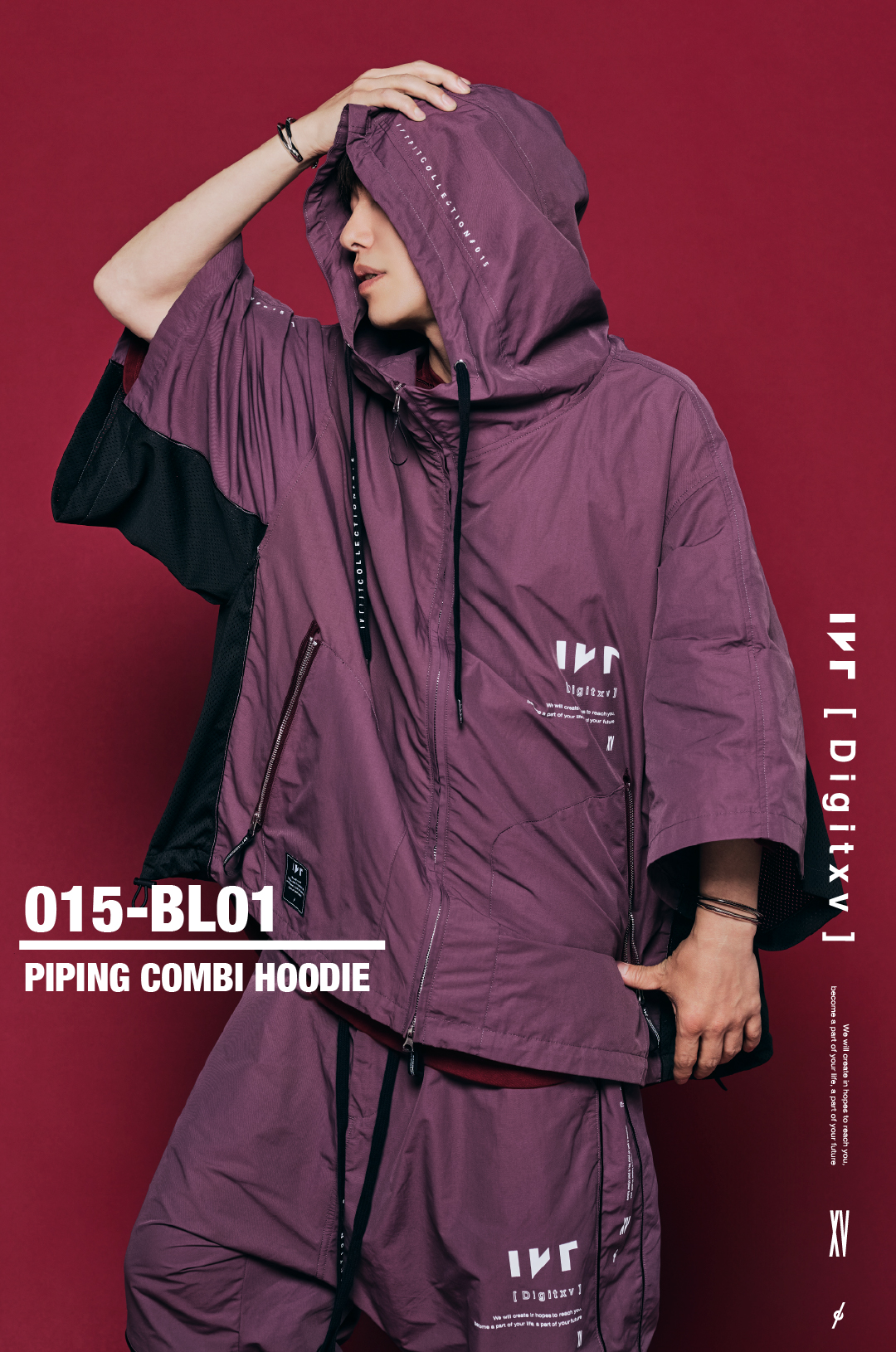 IKE アイケーイー フーディ #009 NYLON×SWEAT HOODIE - IKE Project ONLINE STORE