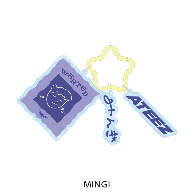 カラビナ付き3連キーホルダー - ATEEZ JAPAN OFFICIAL EVENT GOODS STORE