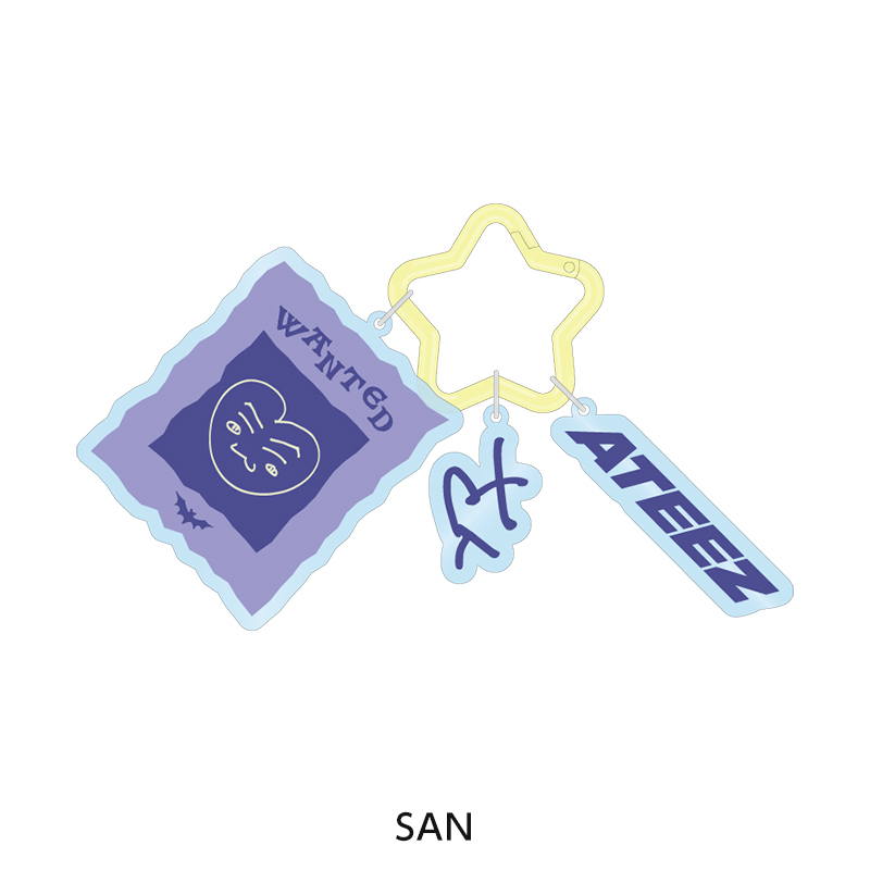 カラビナ付き3連キーホルダー - ATEEZ JAPAN OFFICIAL EVENT GOODS STORE