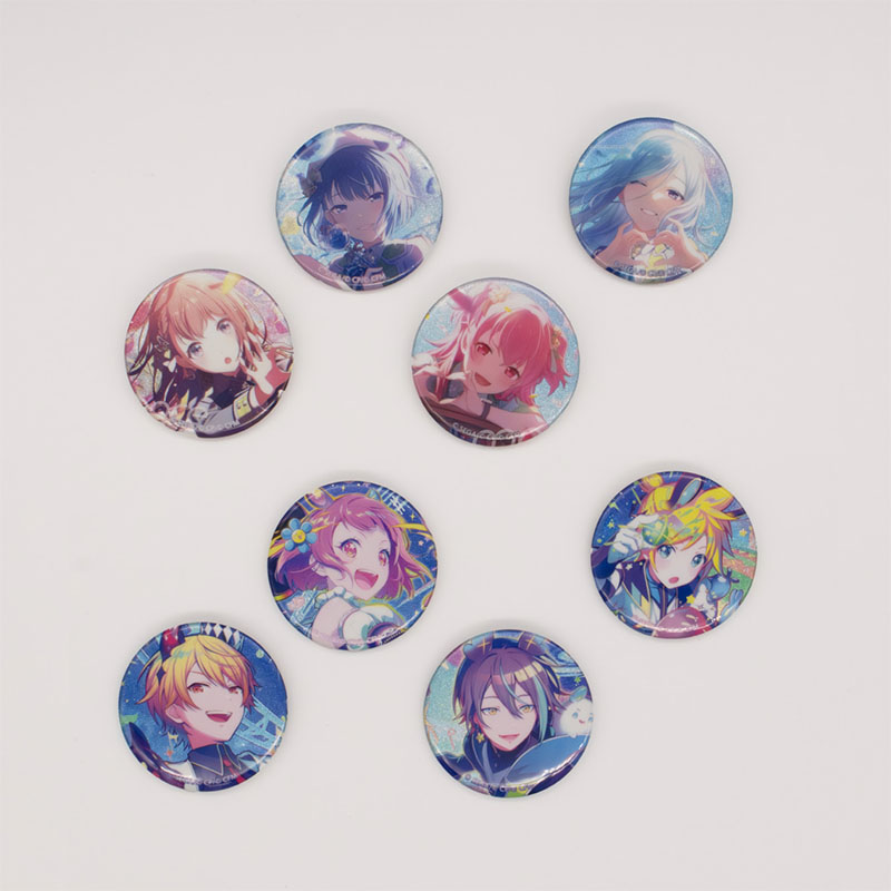 プロセカ 鏡音リン モモリン 缶バッジ グリッター缶バッジ 42C 80個 特典 グリッター缶バッジ イベントイラストコレクション vol.42 C BOX 特典