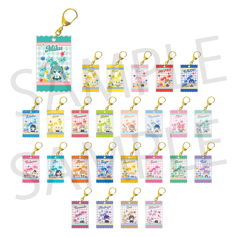 予約商品】マイセカイ シャカシャカアクリルキーホルダー - Colorful