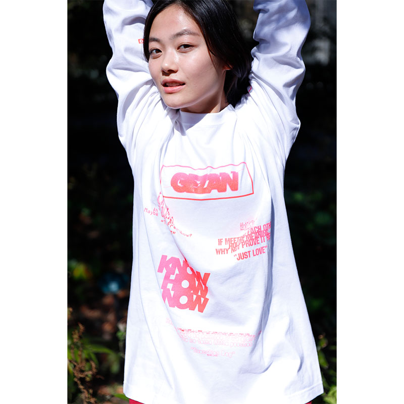 ミュージシャン gezan HYSTOLYRICAL LONG T-shirt HYSTOLYRICAL LONG T-shirt - 十三月/GEZAN official online store