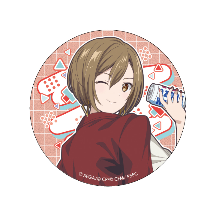 【E賞】グリッター缶バッジ ストリートのセカイのMEIKO