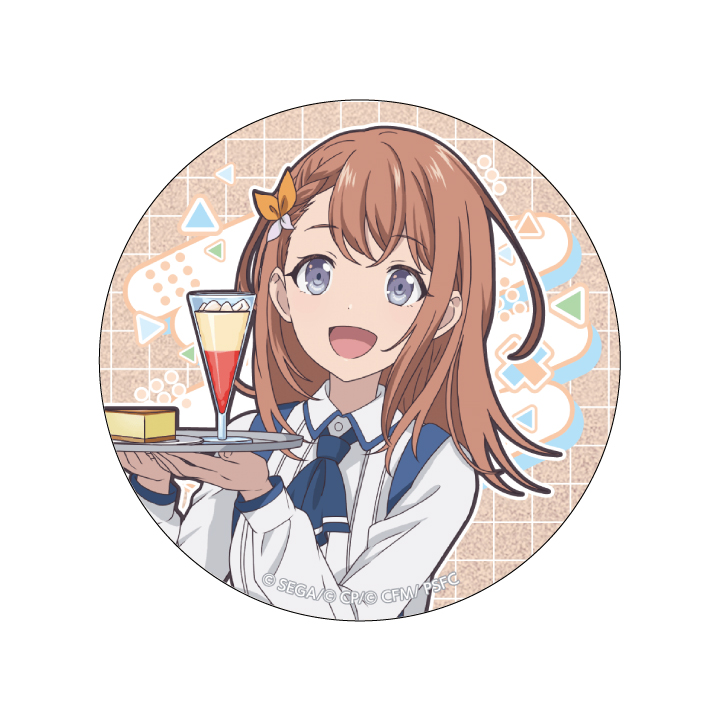 【E賞】グリッター缶バッジ 花里 みのり