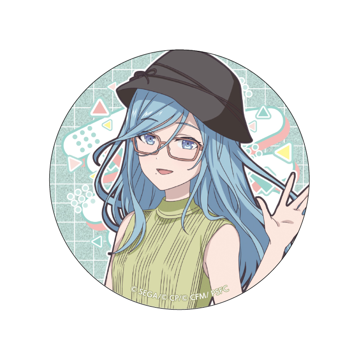 【E賞】グリッター缶バッジ 日野森 雫