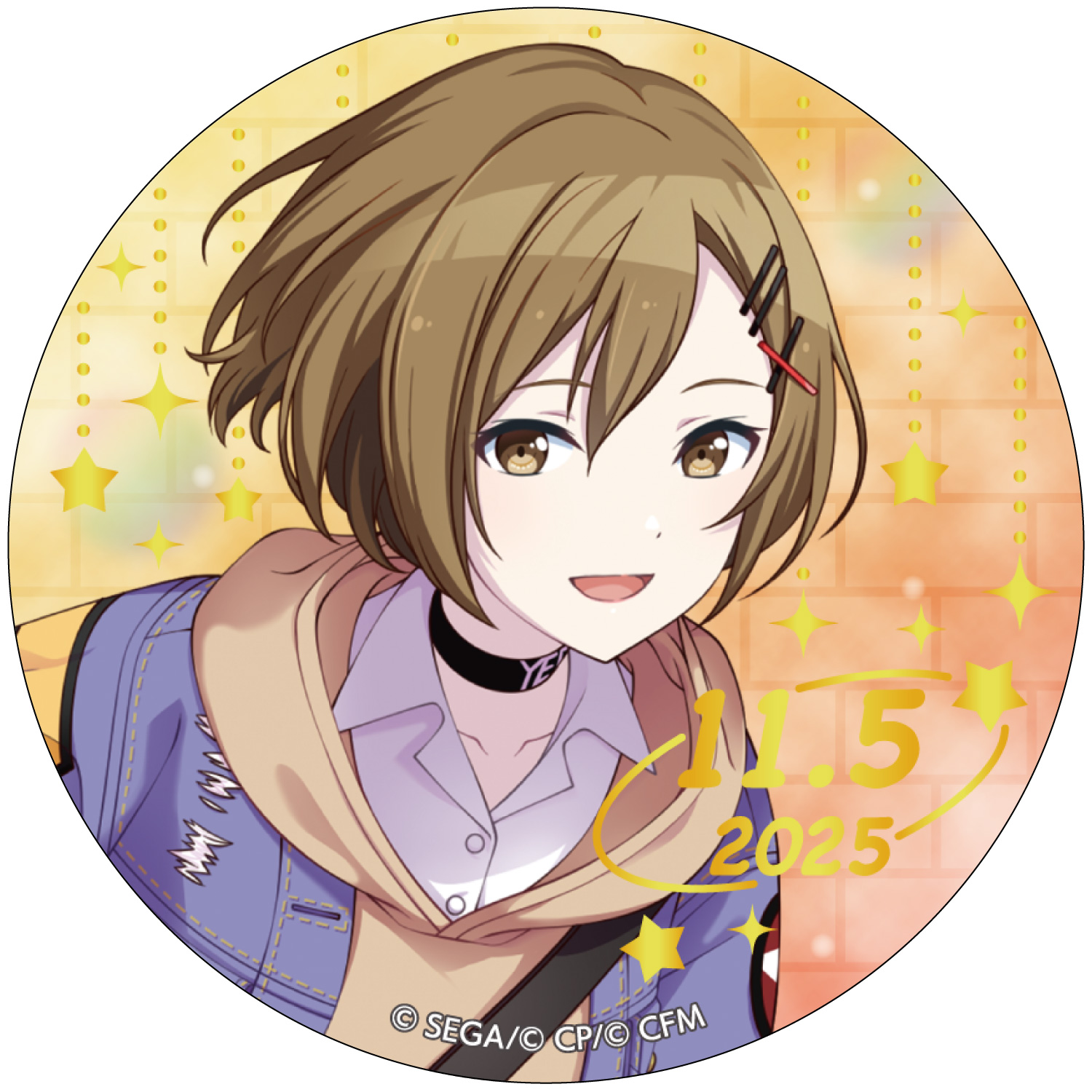 箔押し缶バッジ MEIKO F