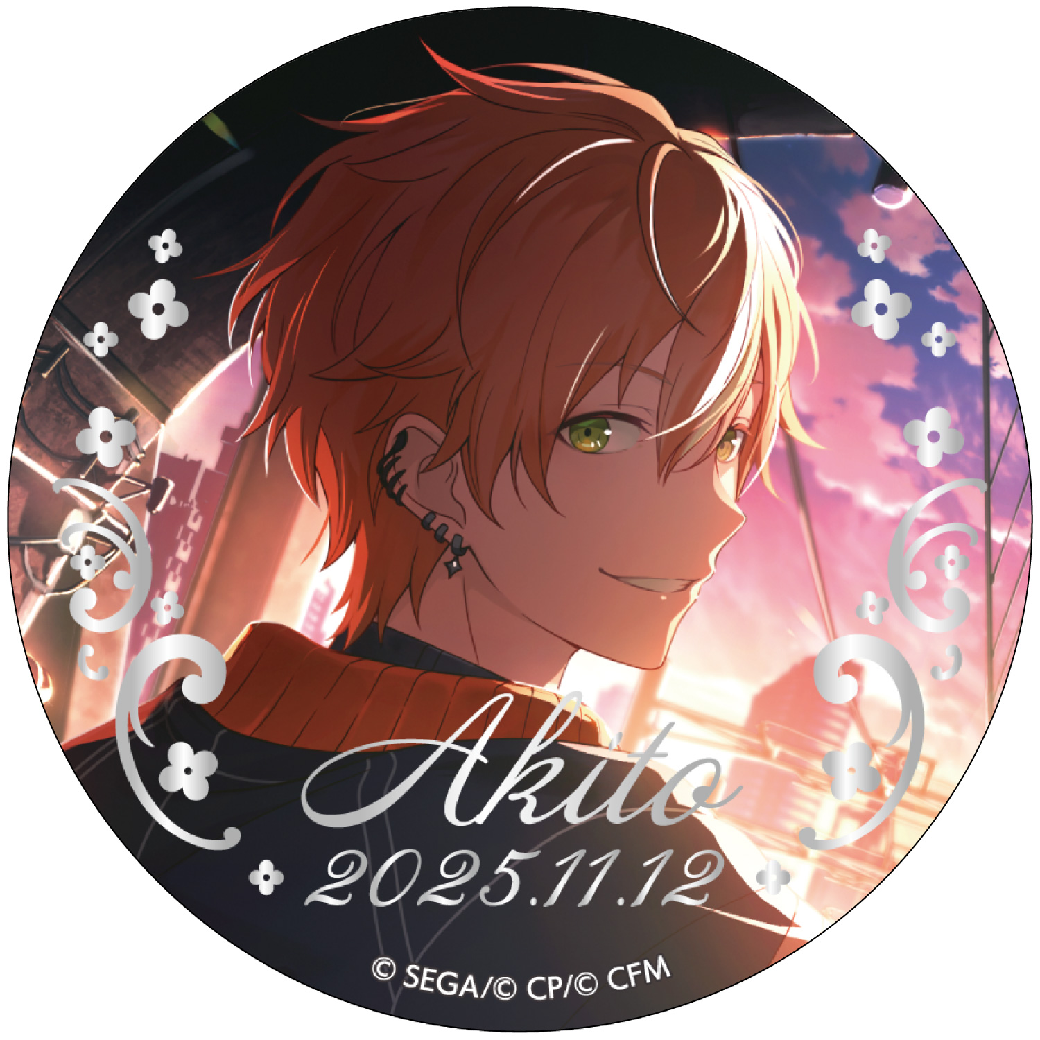 箔押し缶バッジ 東雲 彰人 C
