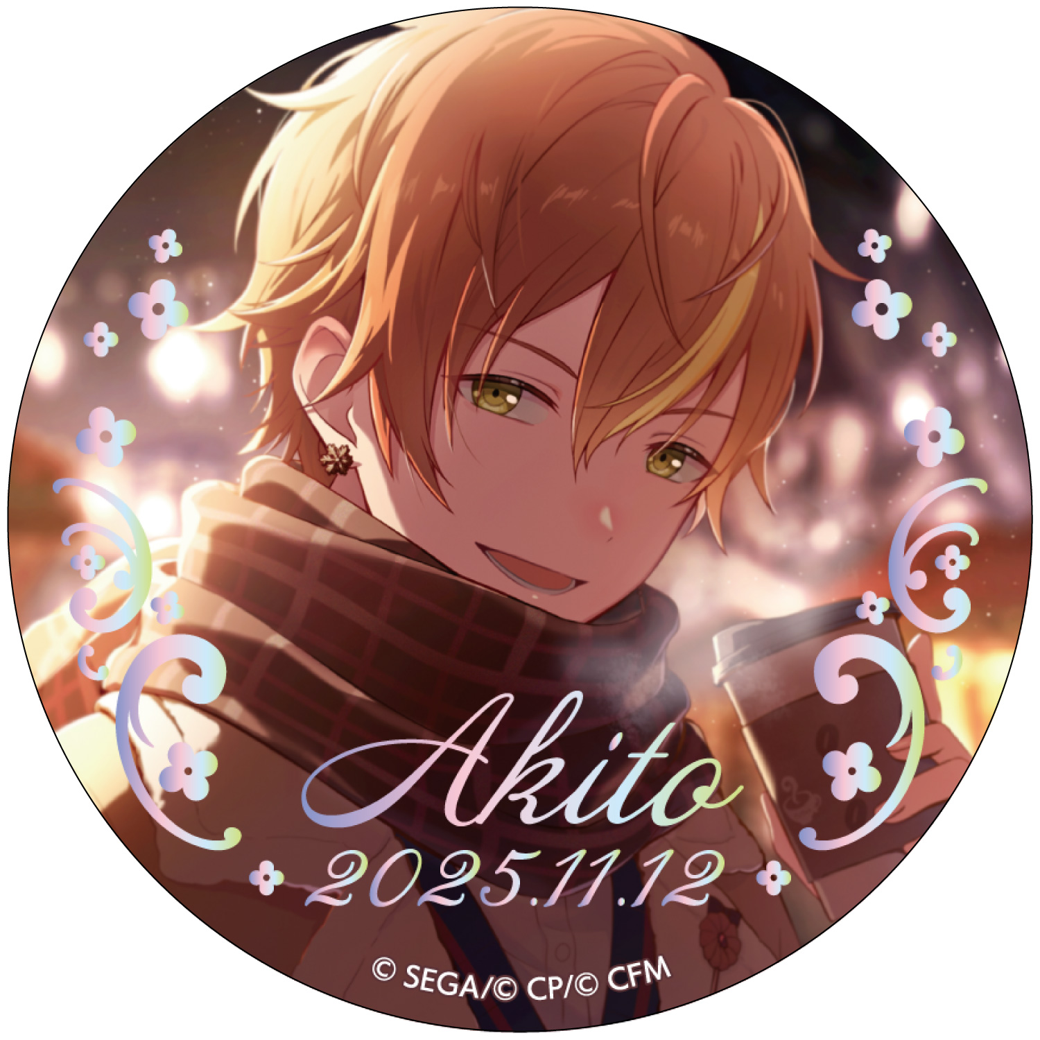 箔押し缶バッジ 東雲 彰人 D