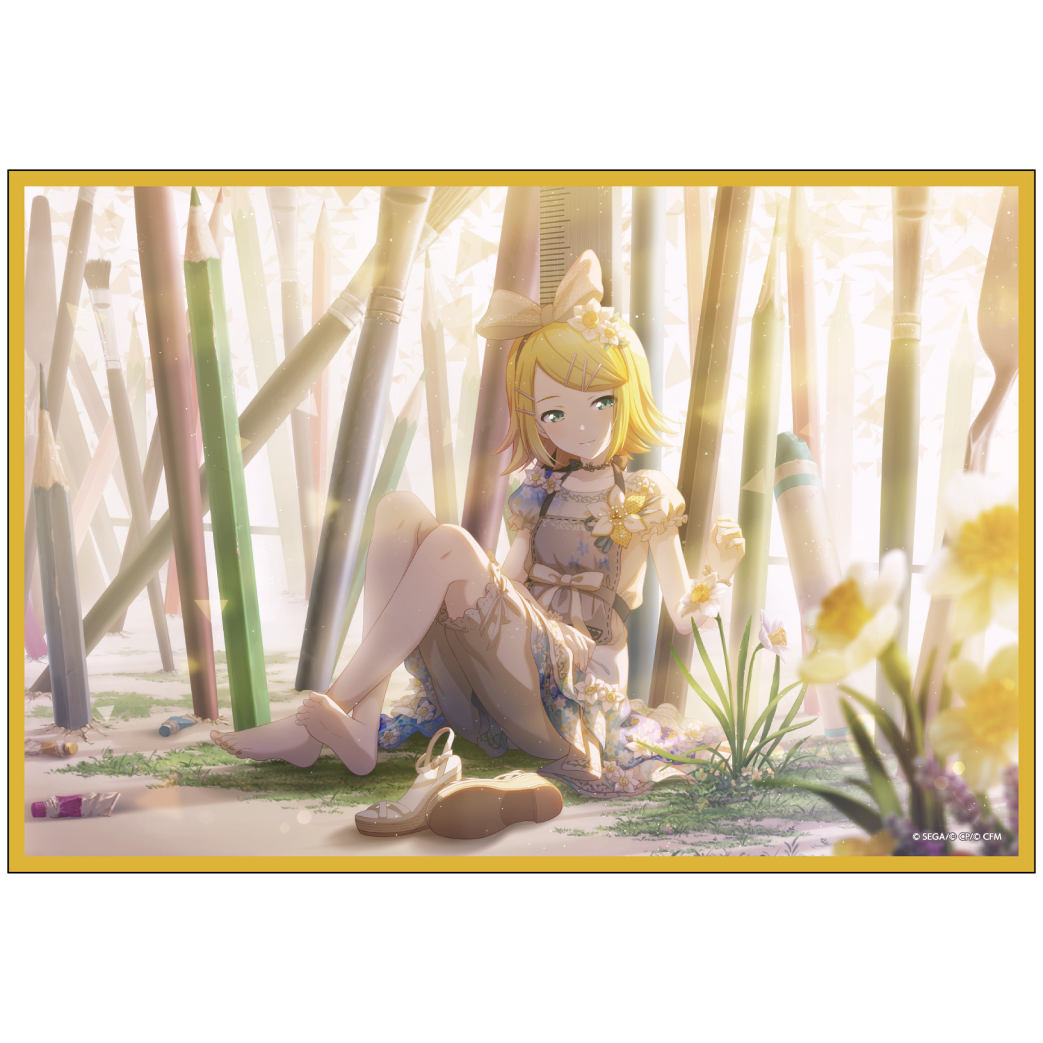 アクリル色紙 鏡音リン D