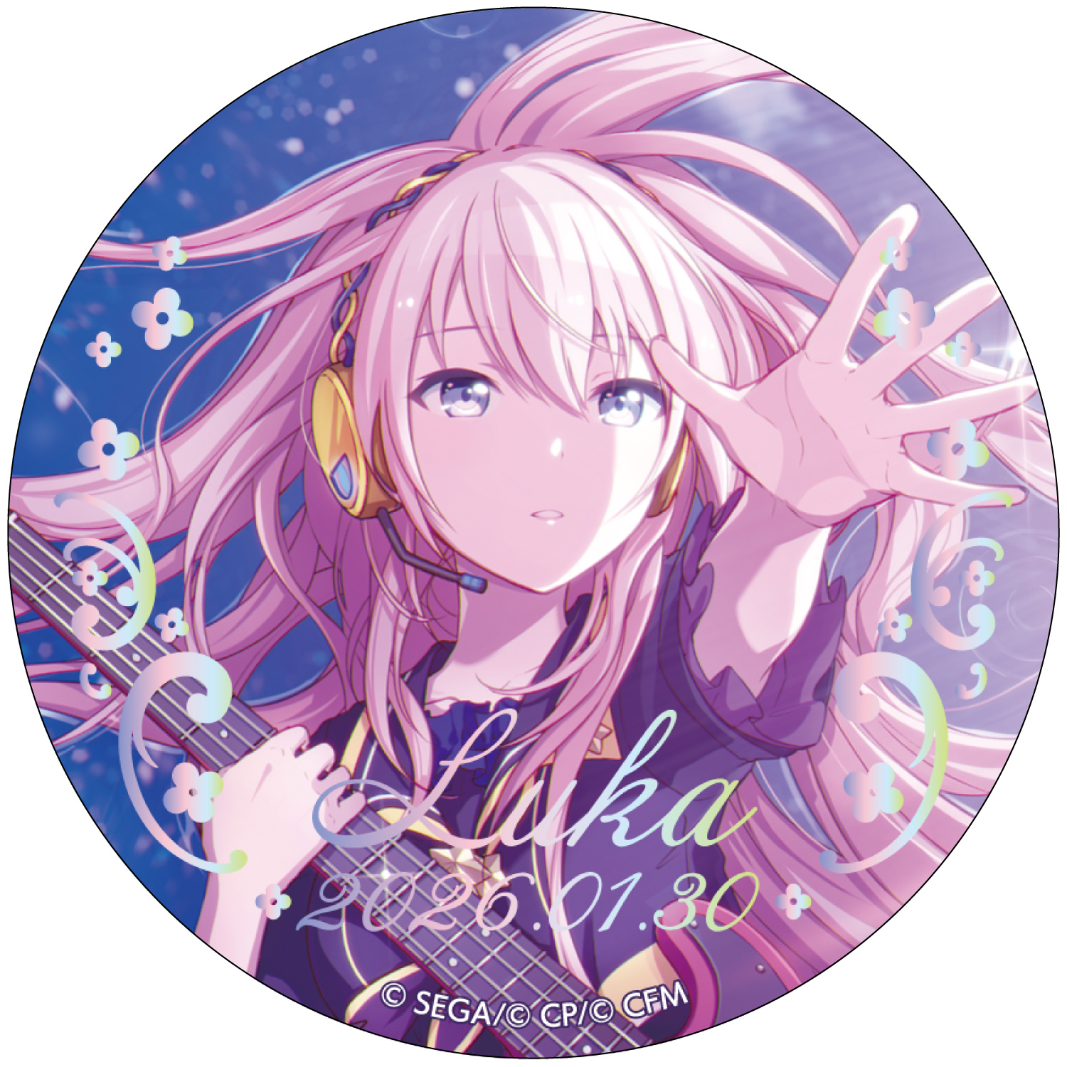 箔押し缶バッジ 巡音ルカ C