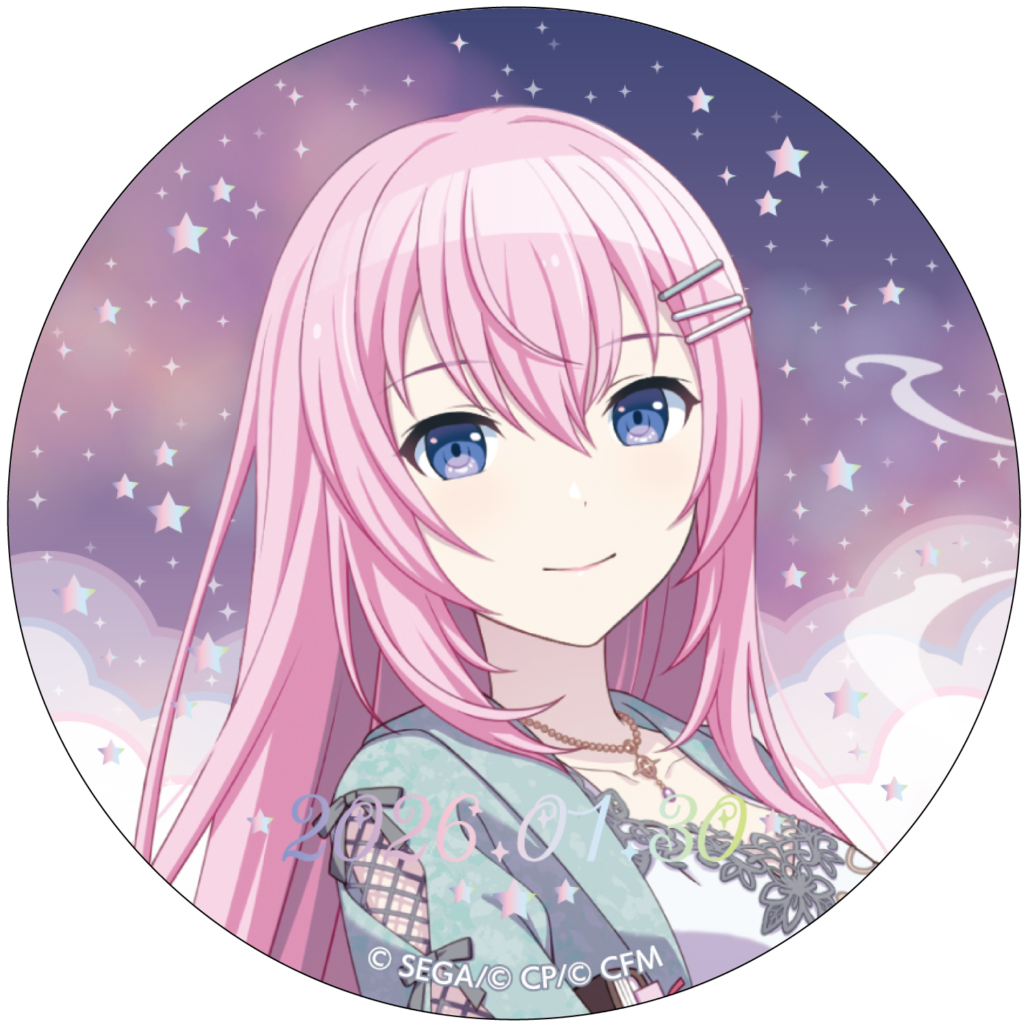 箔押し缶バッジ 巡音ルカ F