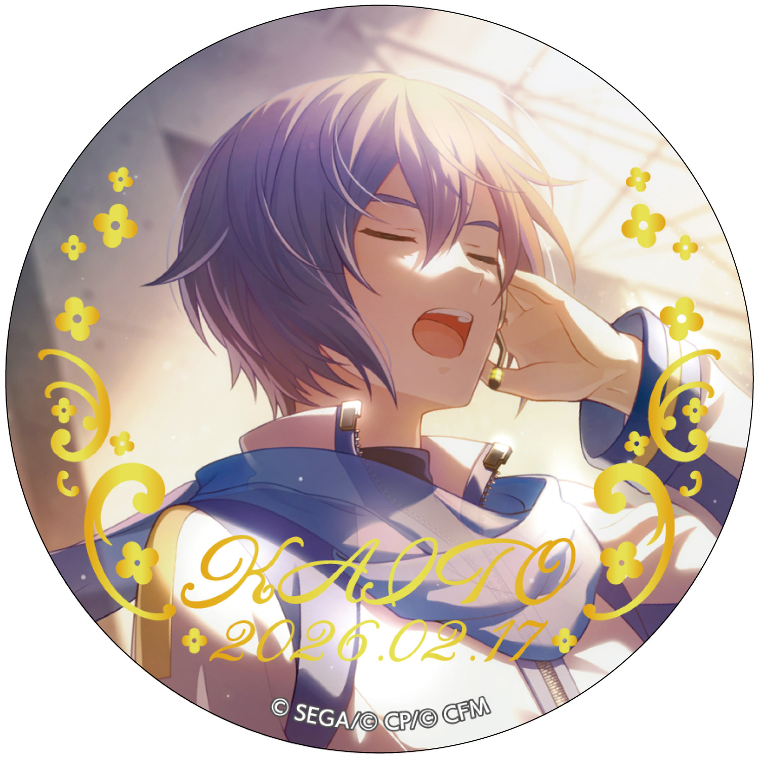 箔押し缶バッジ KAITO A