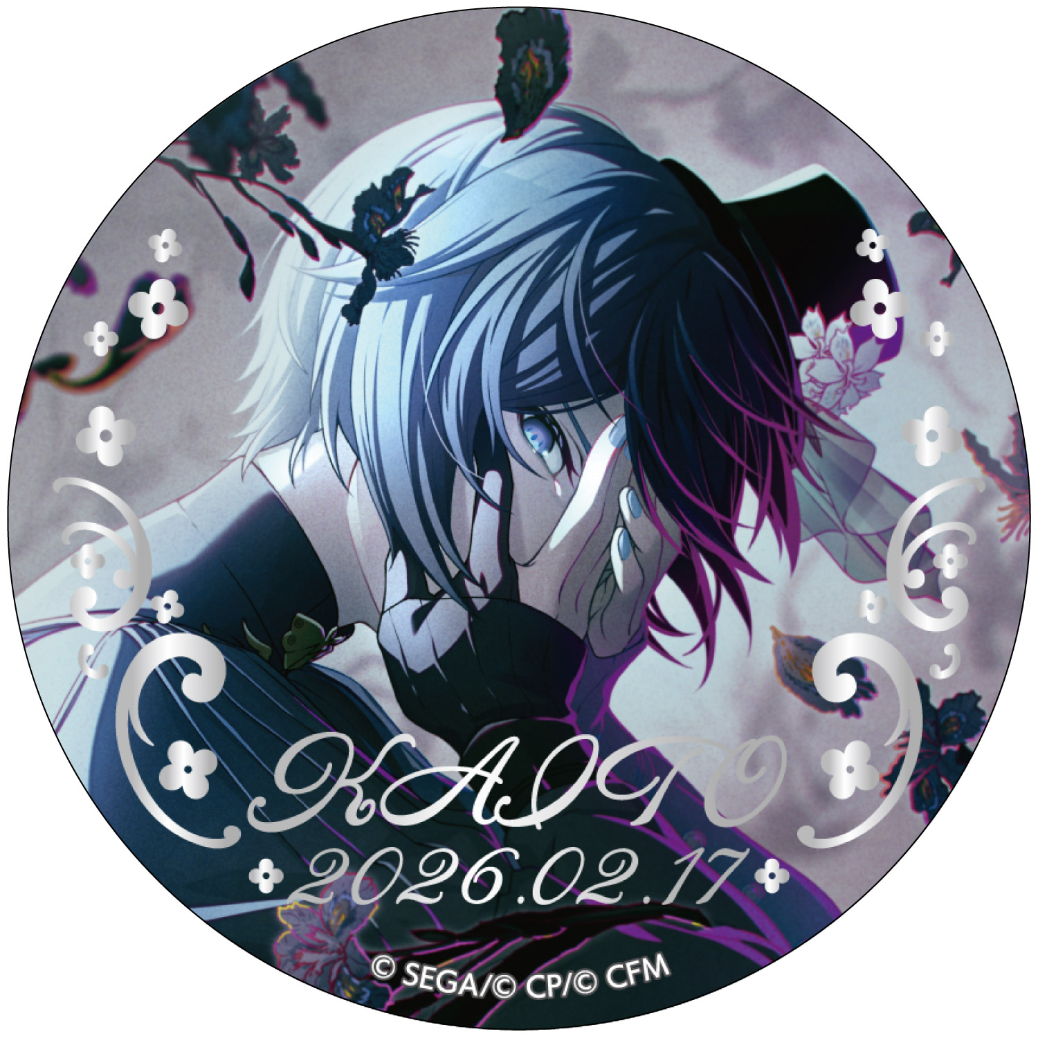 箔押し缶バッジ KAITO D