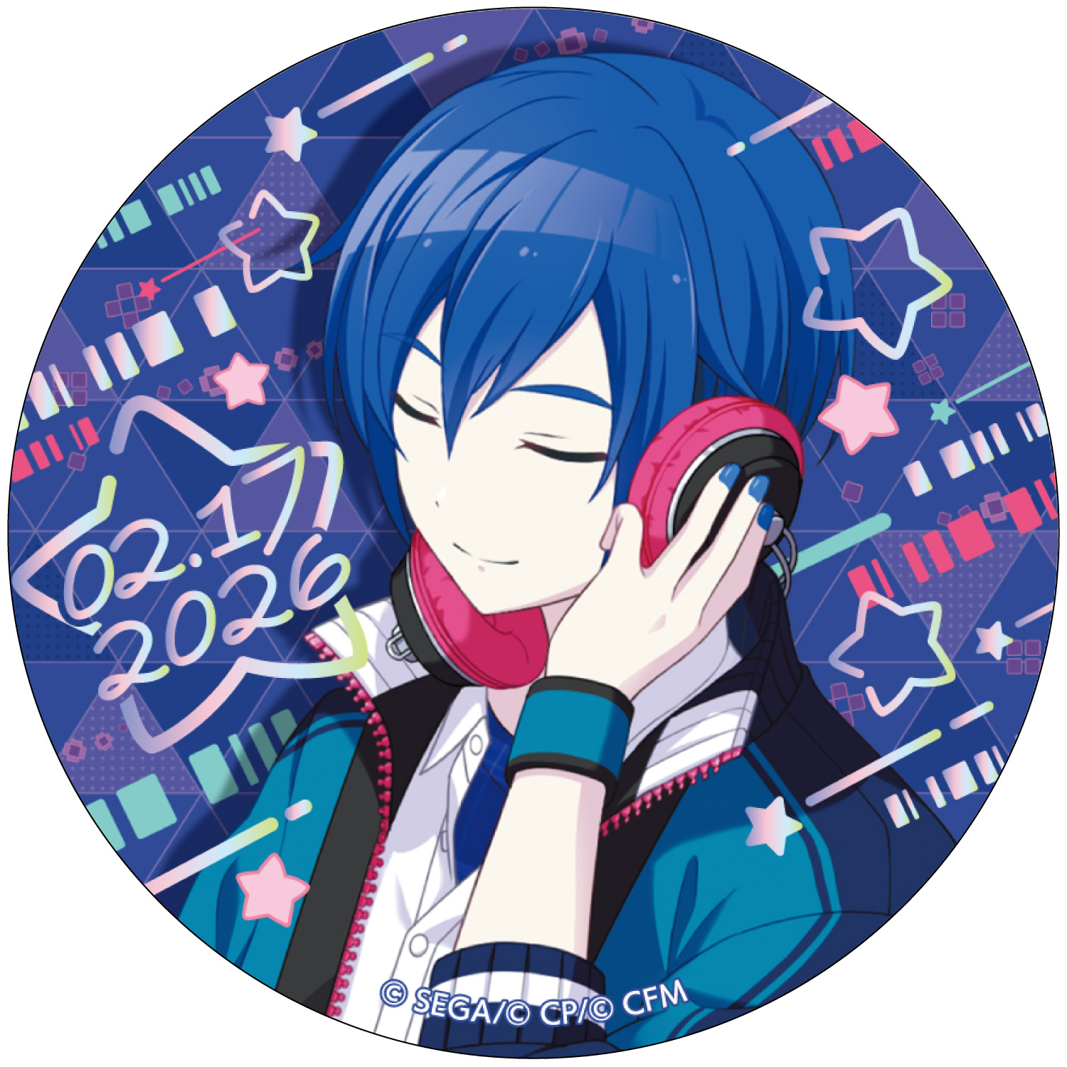 箔押し缶バッジ KAITO G