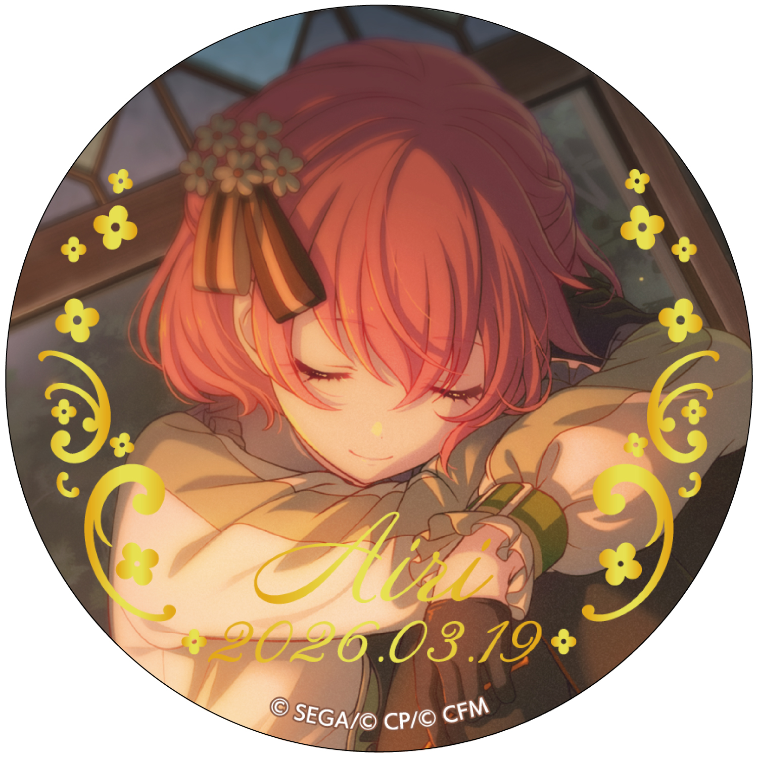 箔押し缶バッジ 桃井 愛莉 C