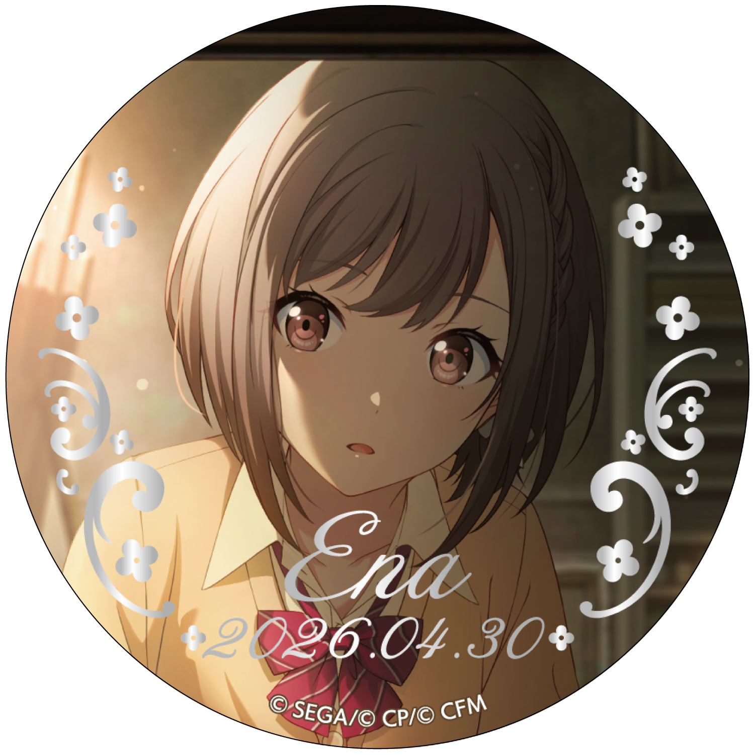 箔押し缶バッジ 東雲 絵名 A