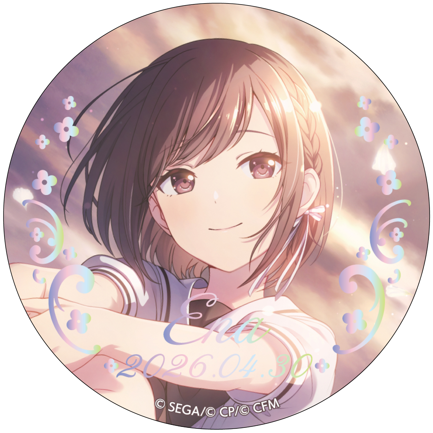 箔押し缶バッジ 東雲 絵名 D