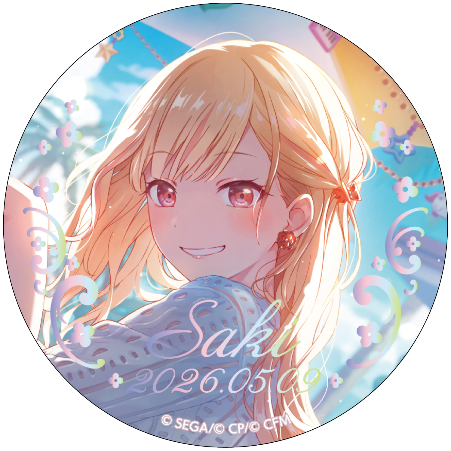 箔押し缶バッジ 天馬 咲希 B