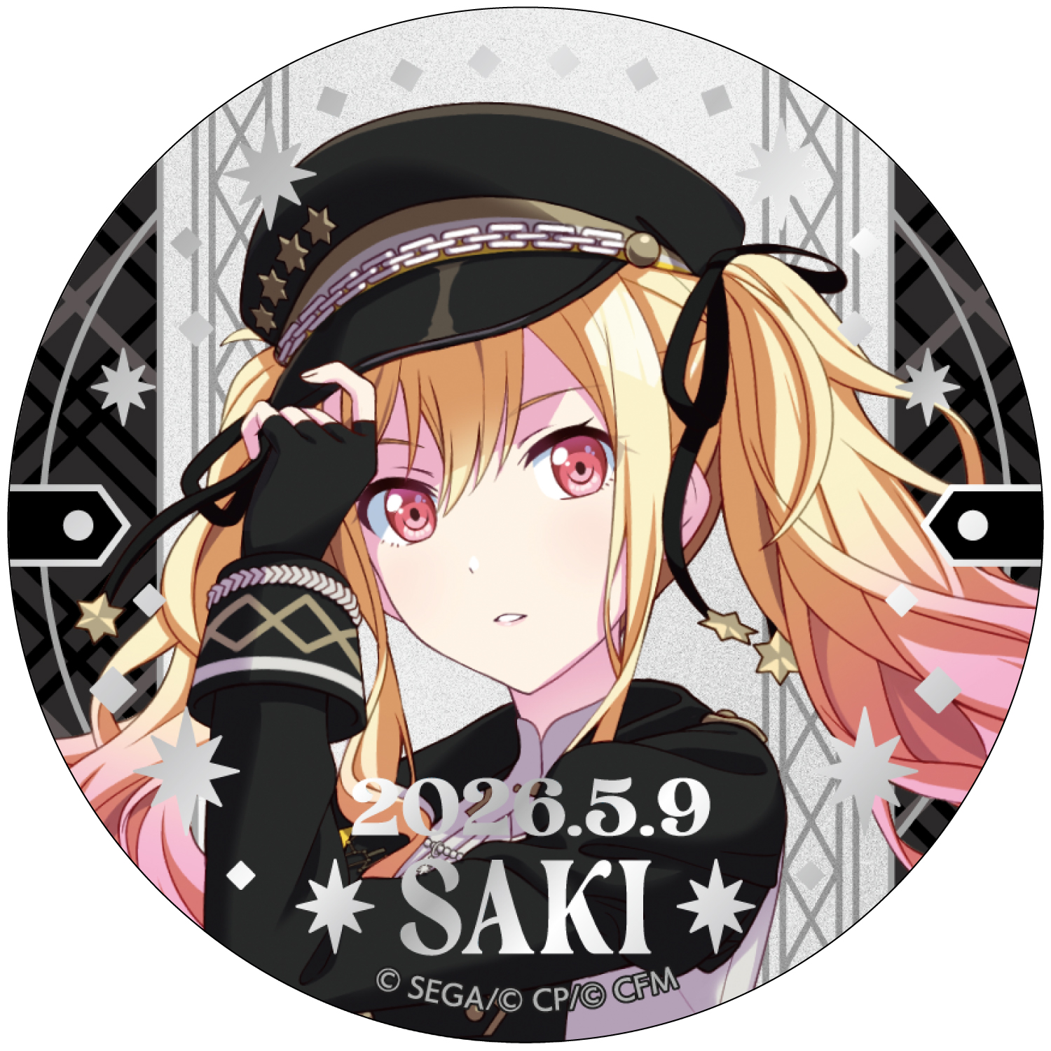 箔押し缶バッジ 天馬 咲希 F