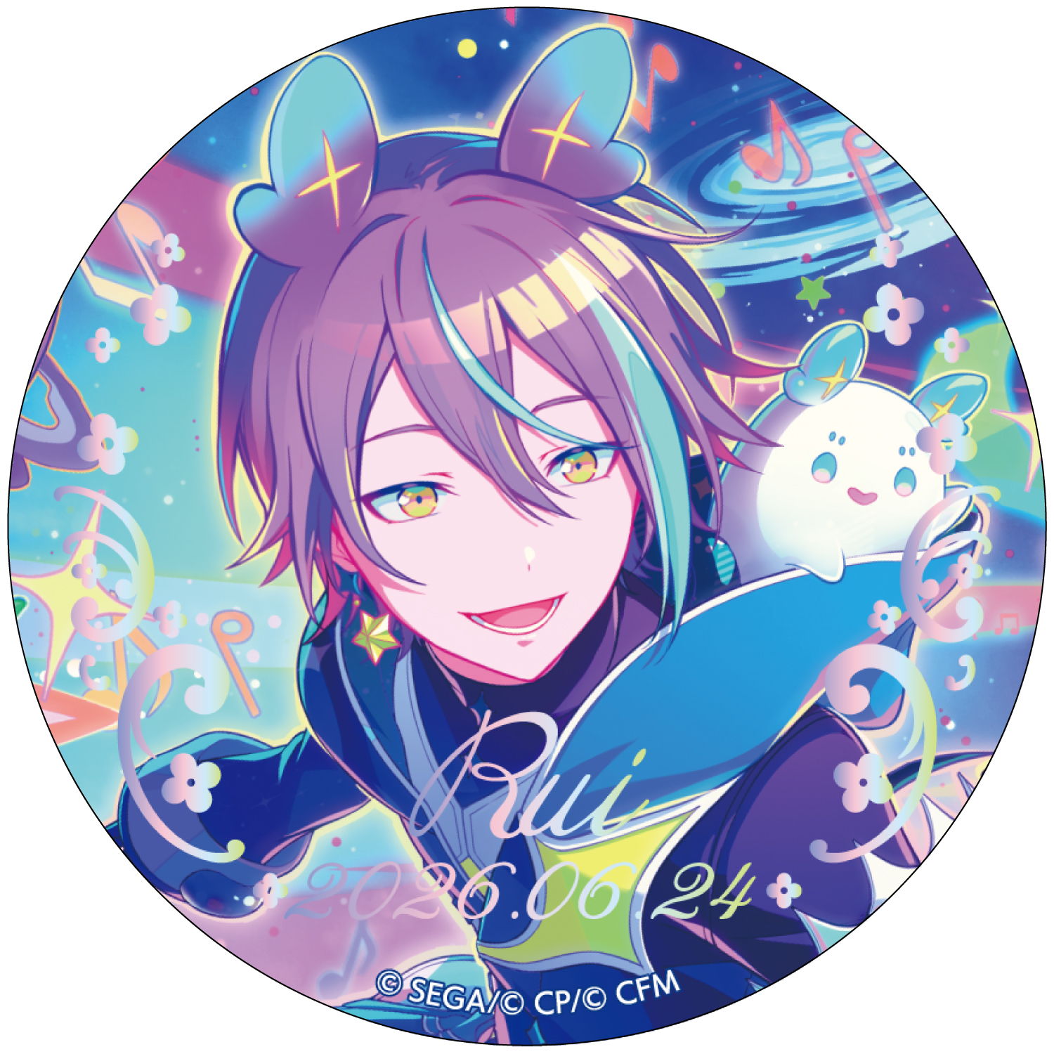 箔押し缶バッジ 神代 類 D