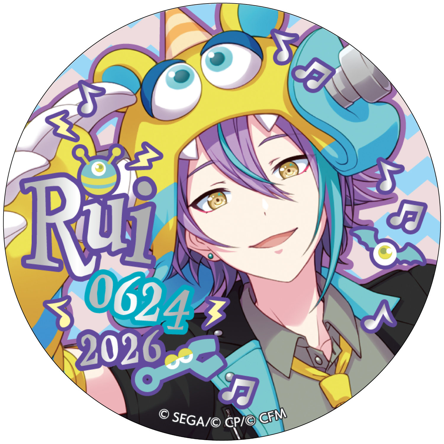 箔押し缶バッジ 神代 類 E