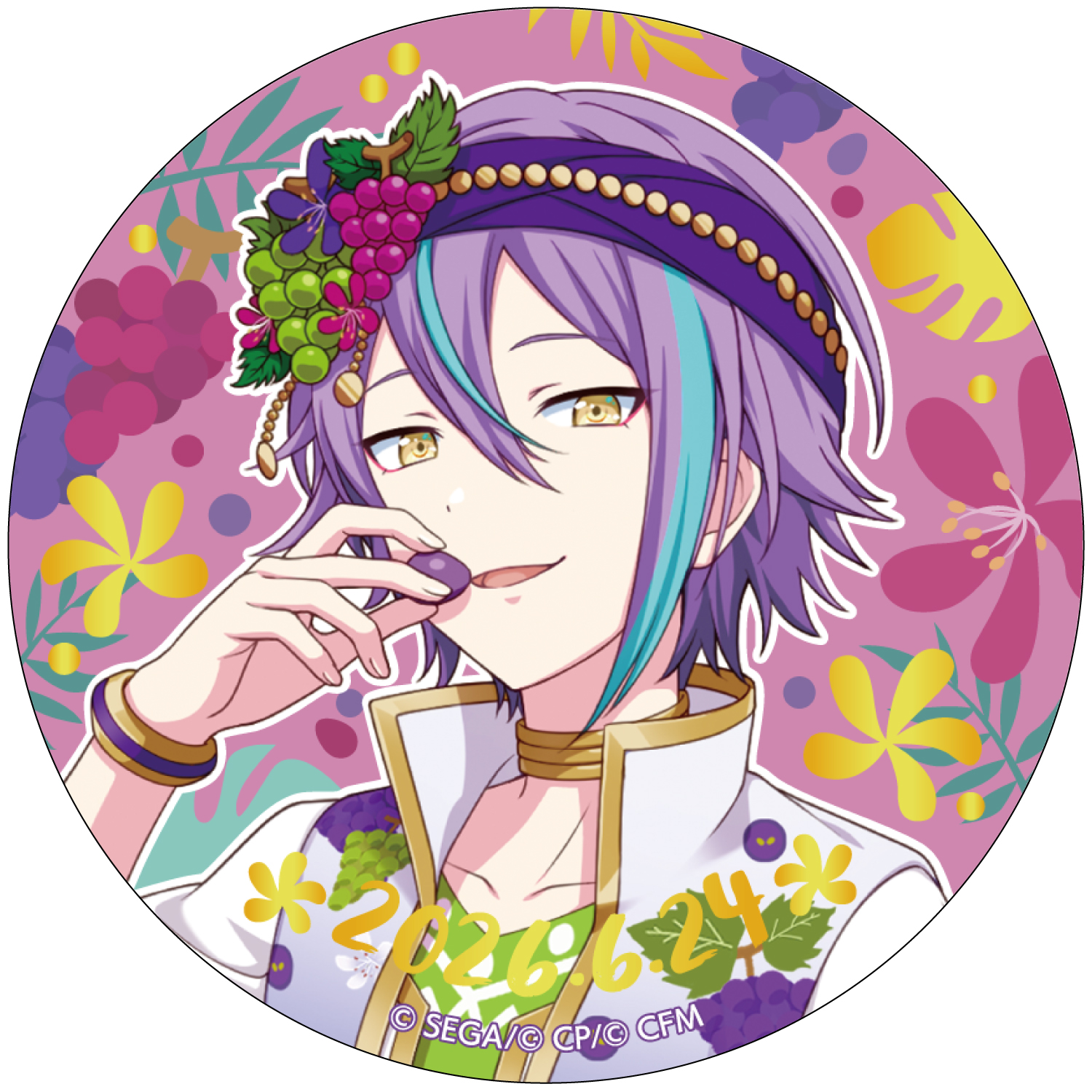 箔押し缶バッジ 神代 類 G