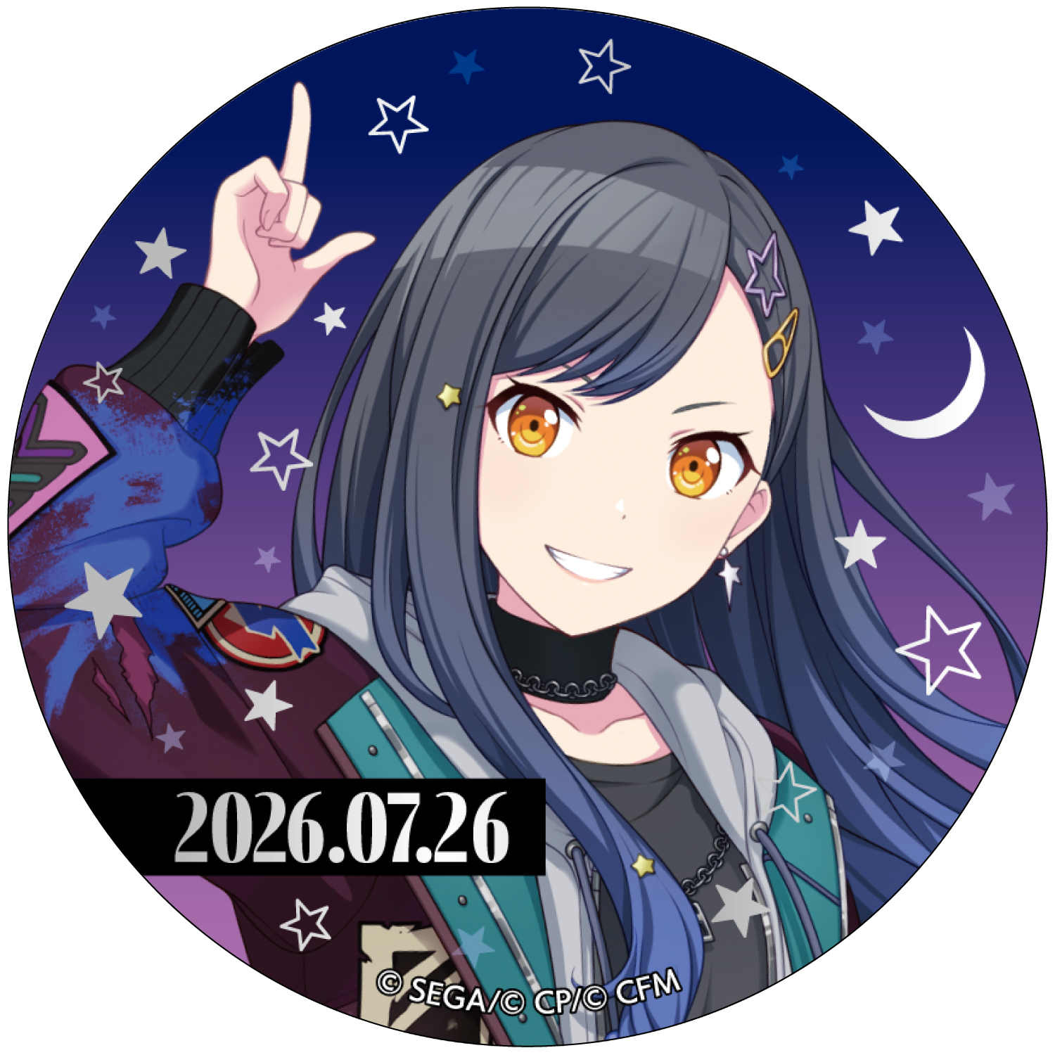 箔押し缶バッジ 白石 杏 F