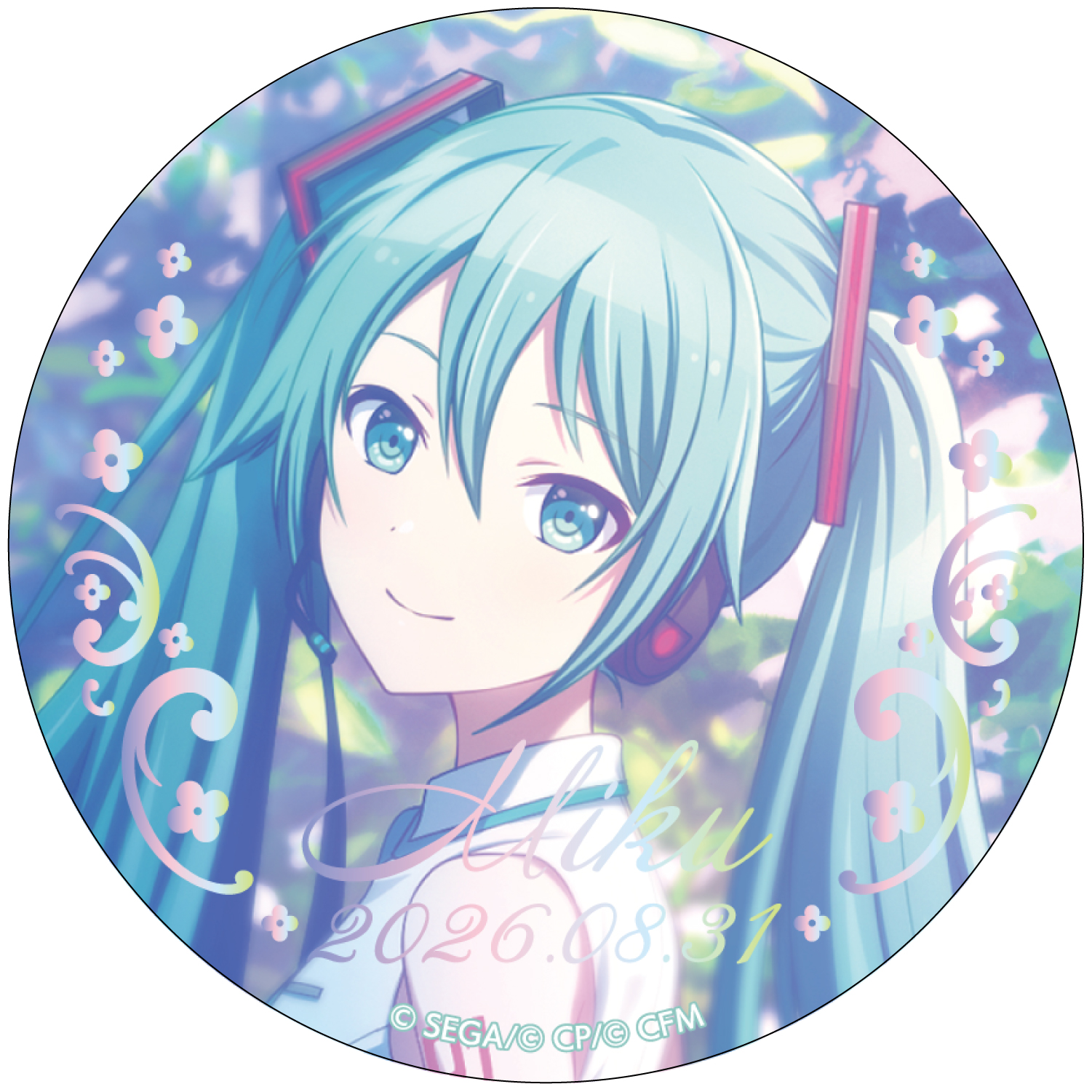 箔押し缶バッジ 初音ミク A