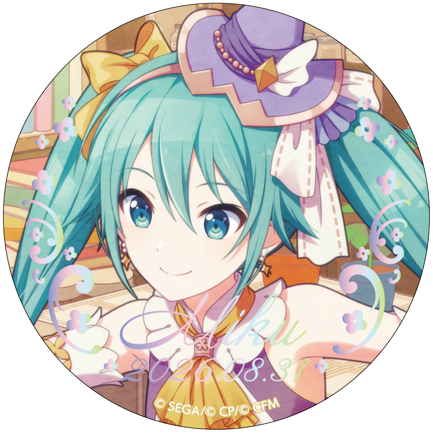 箔押し缶バッジ 初音ミク C