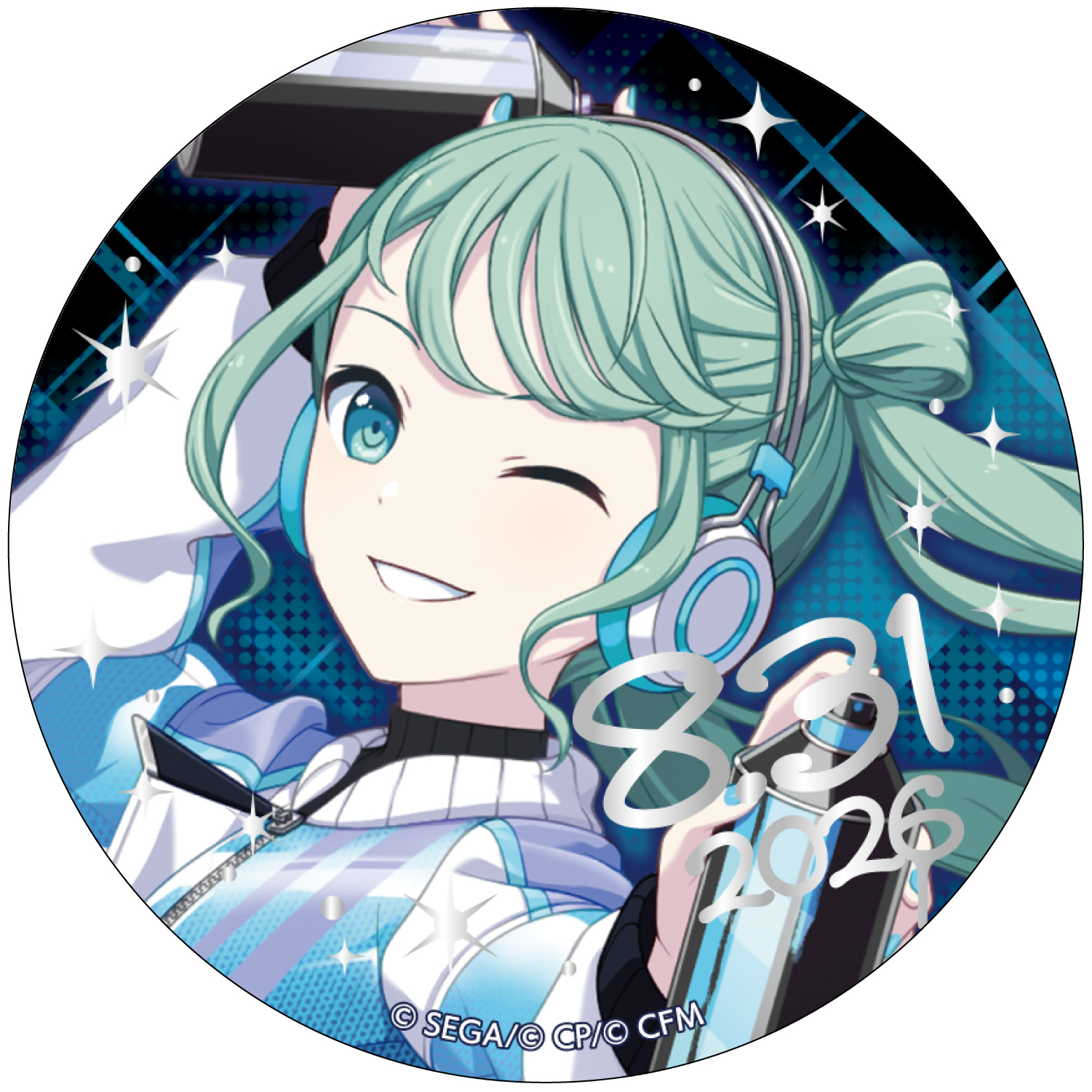 箔押し缶バッジ 初音ミク G