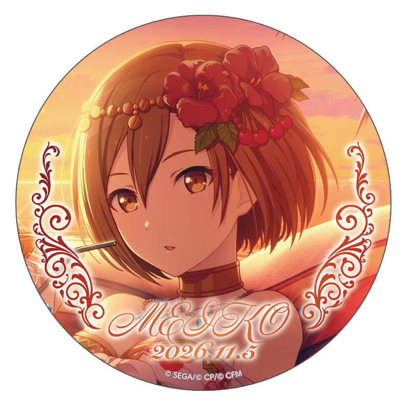 箔押し缶バッジ MEIKO F