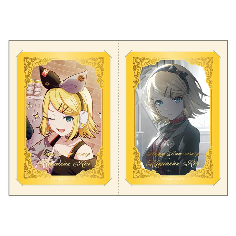 箔押しカードセット 鏡音リン D