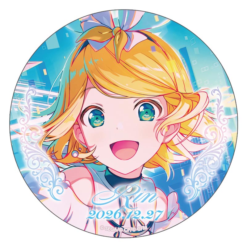 箔押し缶バッジ 鏡音リン Ａ