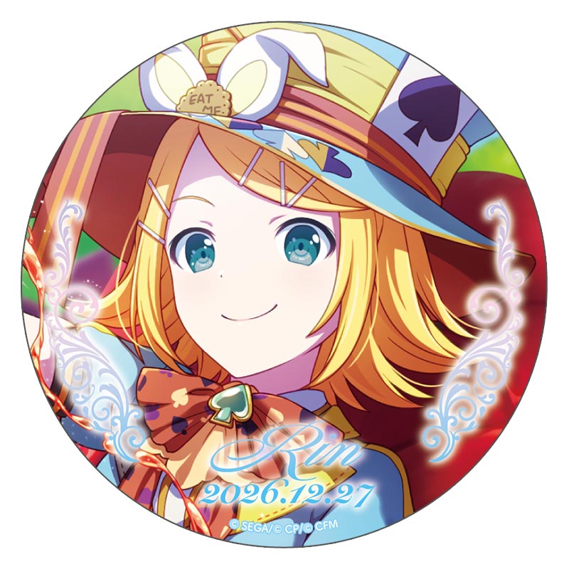 箔押し缶バッジ 鏡音リン G