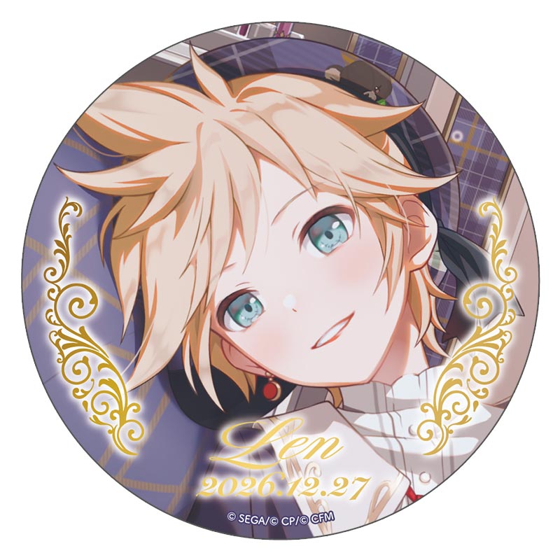 箔押し缶バッジ 鏡音レン B