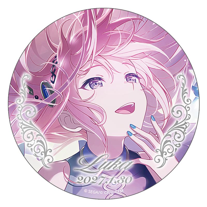 箔押し缶バッジ 巡音ルカ Ａ