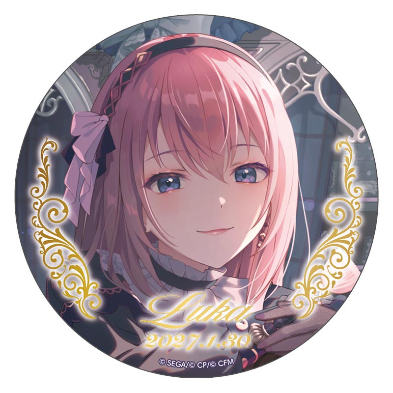 箔押し缶バッジ 巡音ルカ B