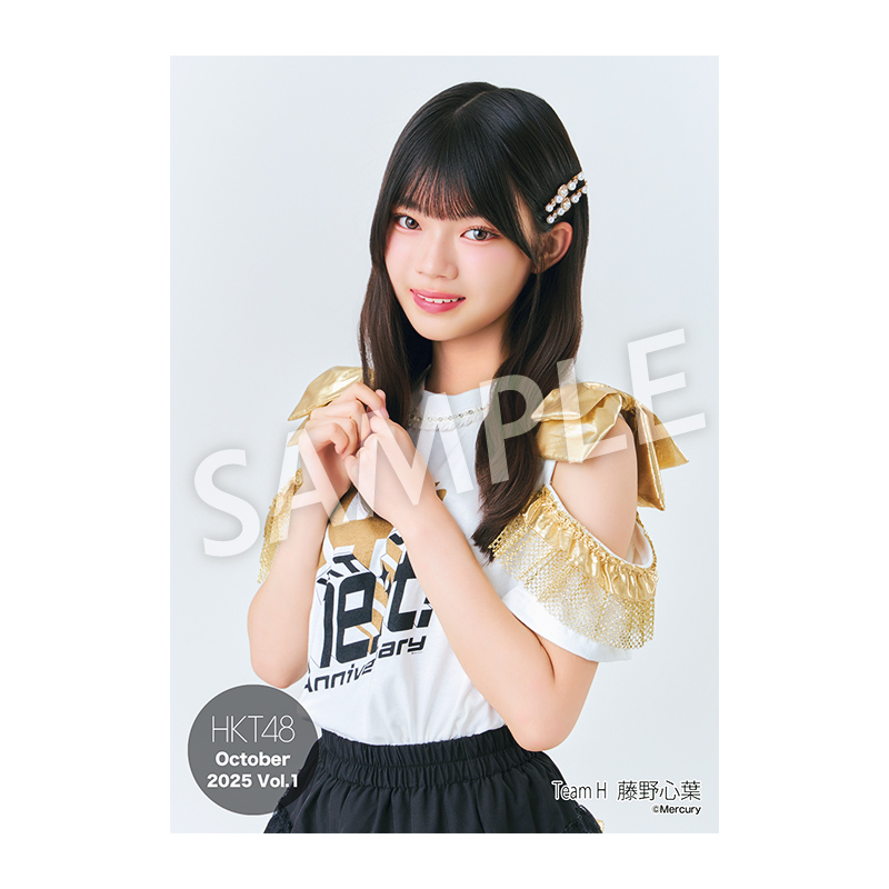 HKT48 生写真 セット 約300枚 2025年10月度 個別生写真5枚セット Vol.1 藤野 心葉 - HKT48