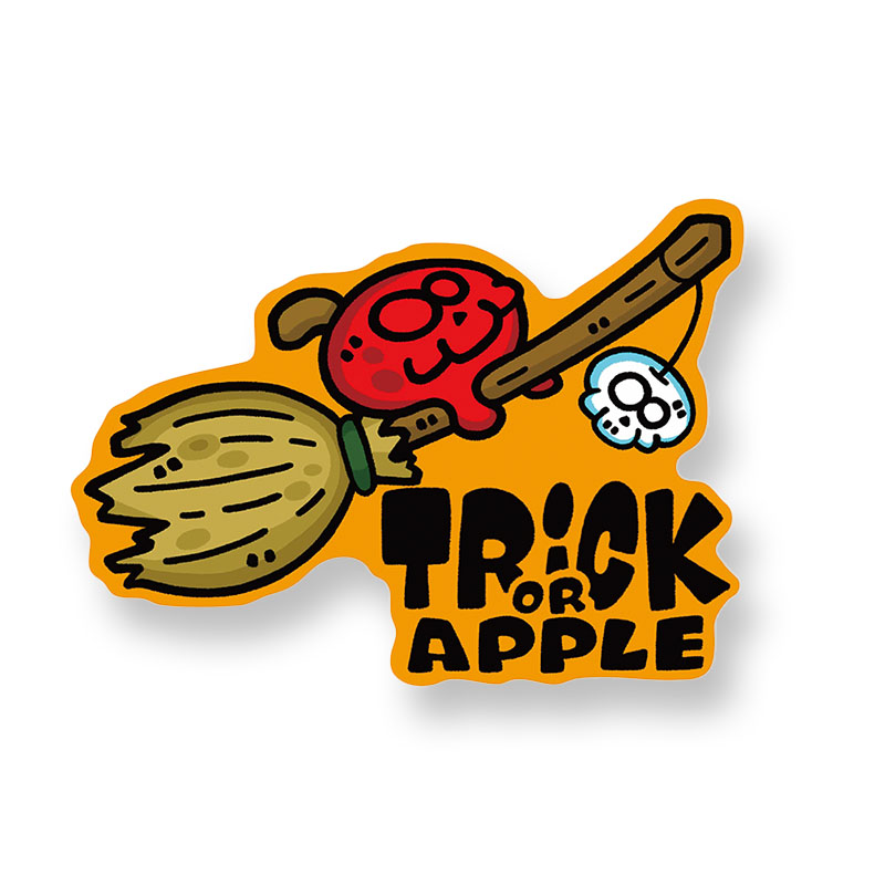 巨大ステッカー〈2026トリック Crazy Apple〉 - HALVES OFFICIAL GOODS