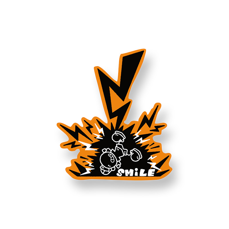 ビリビリステッカー〈ビリビリSmile Bomb〉 - HALVES OFFICIAL GOODS