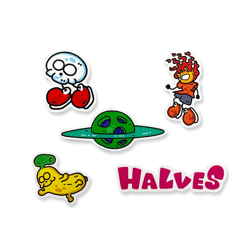 赤い宇宙 ステッカーセット - HALVES OFFICIAL GOODS