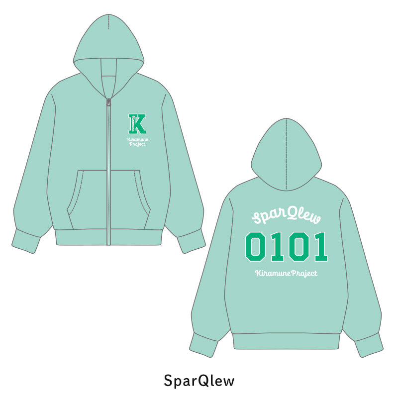Kiramumeメンバーパーカー 2024Ver Trignal 水色 Mサイズ メンバーパーカー - Kiramune Official Goods Store