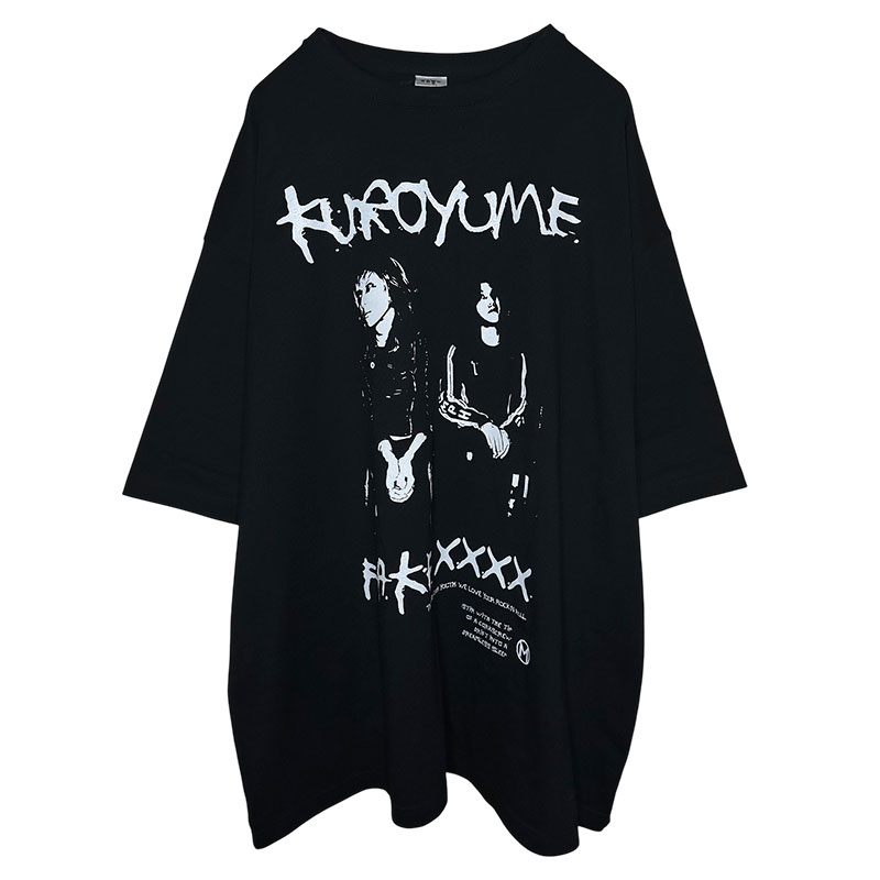 Big Silhouette Tshirts PHOTO XXXX（white） - 黒夢 Official