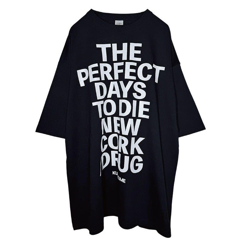 Big Silhouette Tshirts PERFECT DAYS BLK - 黒夢 Official Goods Store