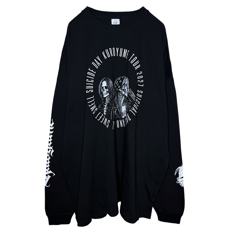 Big Silhouette LS Tshirt ROCK'N'ROLL WHT - 黒夢 Official Goods Store