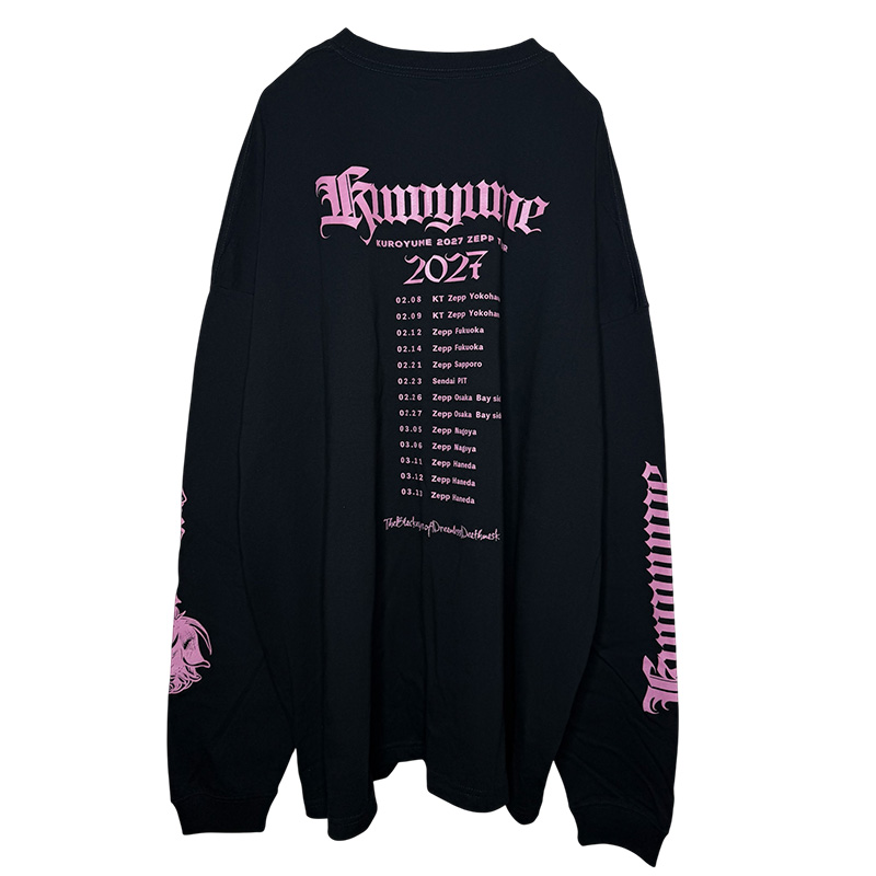 Big Silhouette LS Tshirt ROCK'N'ROLL PNK - 黒夢 Official Goods Store