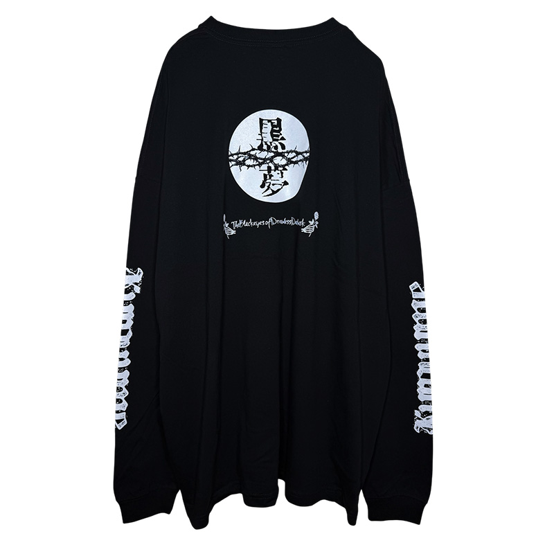 Big Silhouette LS Tshirt Thorn - 黒夢 Official Goods Store