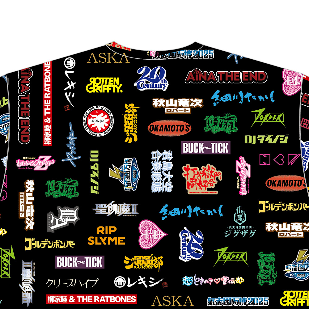 氣志團万博2025公式 Tシャツ「房総総柄総長」 - 氣志團オフィシャル